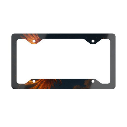 Celestial Phoenix Dance - Metal License Plate Frame