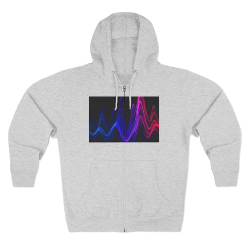 Rhythmic Waves - Unisex Zip Hoodie