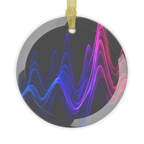 Rhythmic Waves - Glass Ornaments