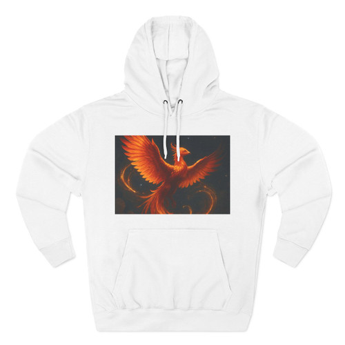 Celestial Phoenix Dance - Three-Panel Fleece Hoodie