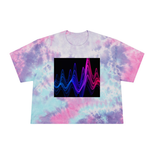 Rhythmic Waves - Women's Tie-Dye Crop Tee