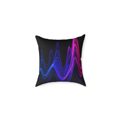 Rhythmic Waves - Square Poly Canvas Pillow