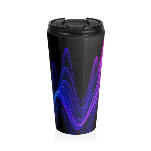 Rhythmic Waves - Stainless Steel Travel Mug