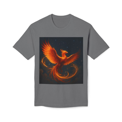 Celestial Phoenix Dance - Unisex Midweight T-shirt, Made in US
