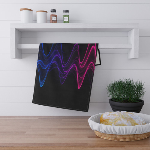 Rhythmic Waves - Tea Towels (cotton, poly)