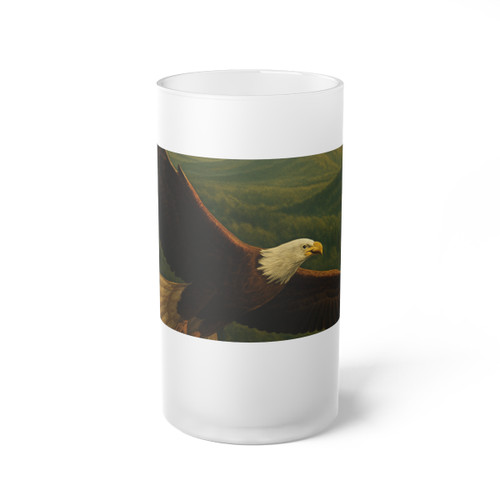 Whispers of Nature - Frosted Glass Beer Mug