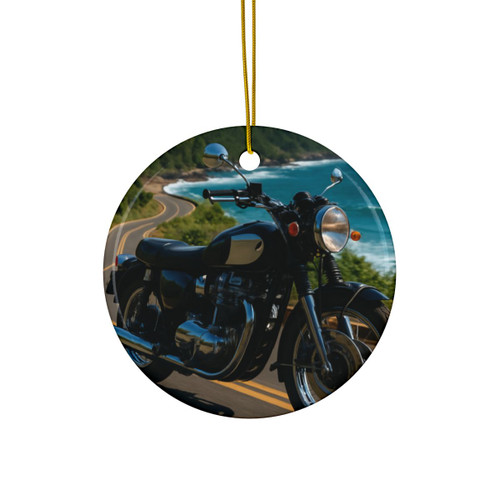 Freedom Ride - Decorative Ceramic Ornaments, Double-Sided (1pc, 3pcs, 5pcs, 10pcs)