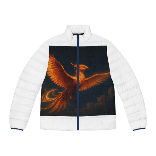 Celestial Phoenix Dance - Men's Puffer Jacket (AOP)
