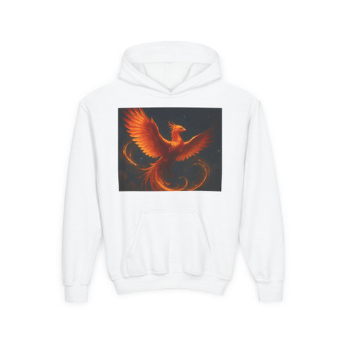 Celestial Phoenix Dance - Youth Heavy Blend Hooded Sweatshirt