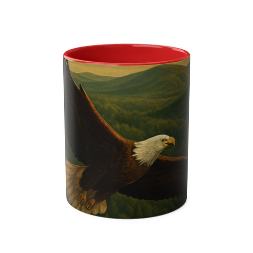 Whispers of Nature - Two-Tone Coffee Mugs, 11oz
