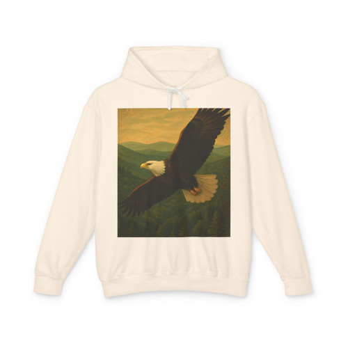 Whispers of Nature - Unisex Lightweight Hooded Sweatshirt