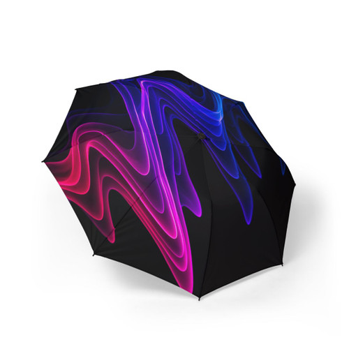 Rhythmic Waves - Semi-Automatic Foldable Umbrella
