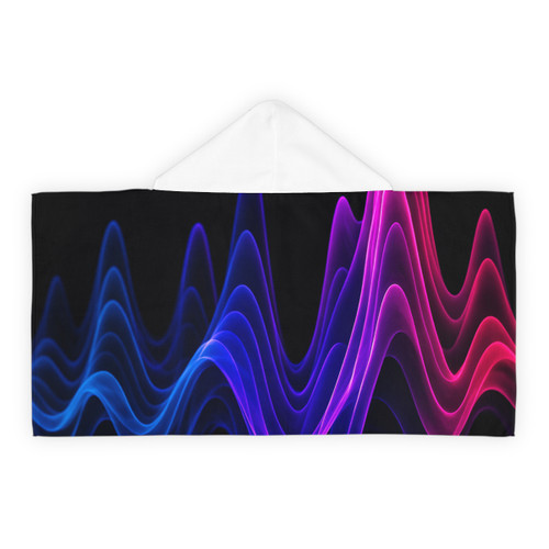 Rhythmic Waves - Youth Hooded Towel