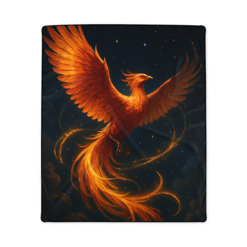 Celestial Phoenix Dance - Polyester Blanket