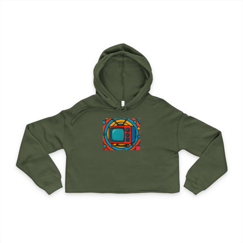 Retro Revolution - Women's Cropped Hoodie