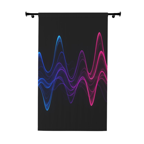 Rhythmic Waves - Window Curtains (1 Piece)
