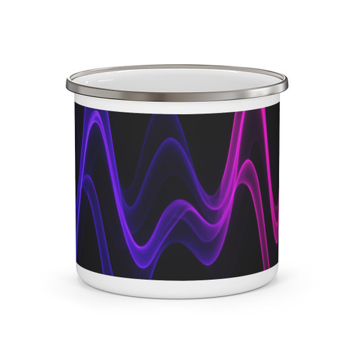 Rhythmic Waves - Enamel Camping Mug