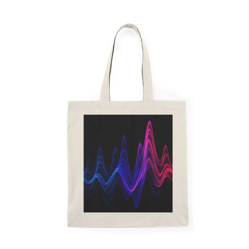 Rhythmic Waves - Natural Tote Bag