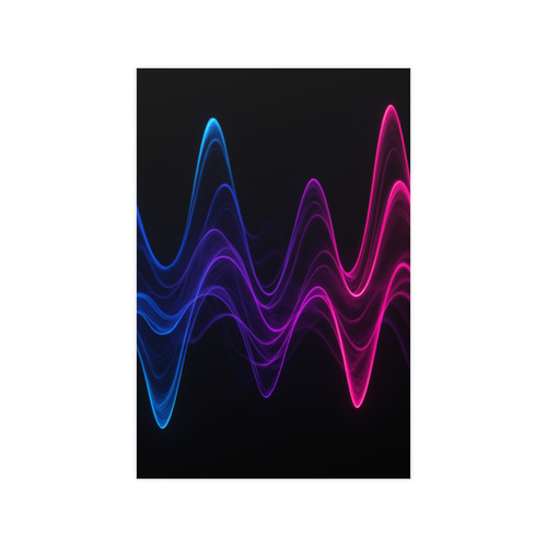 Rhythmic Waves - Vertical and Horizontal Matte Posters