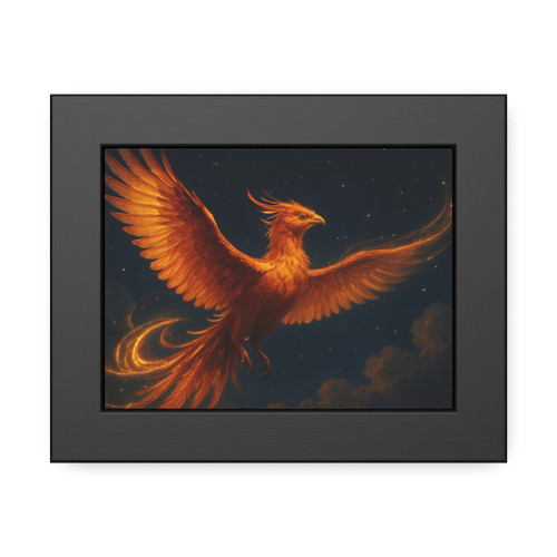 Celestial Phoenix Dance - Framed Paper Posters