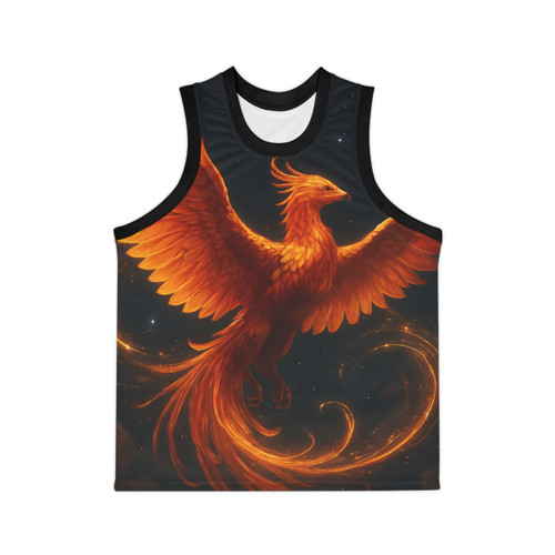 Celestial Phoenix Dance - Unisex Basketball Jersey (AOP)