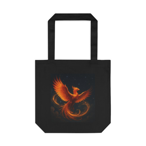 Celestial Phoenix Dance - Cotton Tote Bag