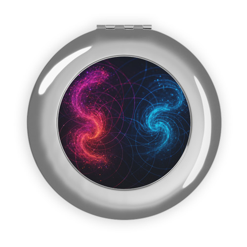 Entangled Dimensions - Compact Travel Mirror