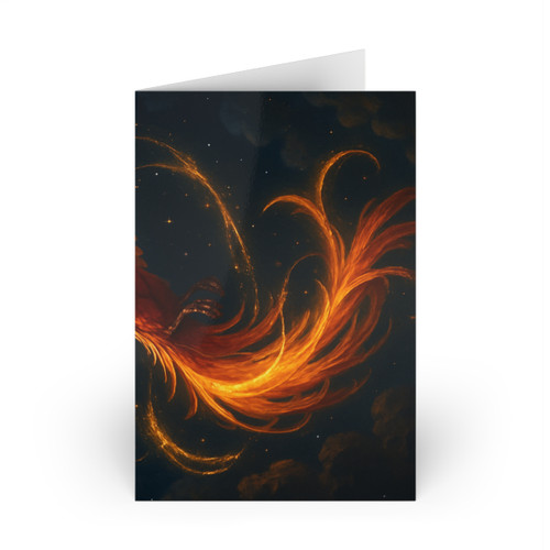 Celestial Phoenix Dance -  Greeting Cards (1 or 10-pcs)