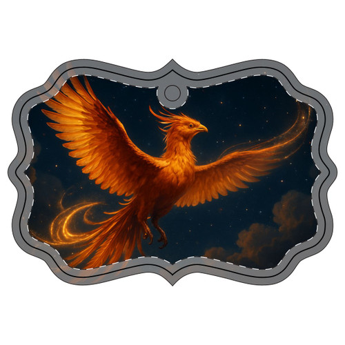 Celestial Phoenix Dance - Acrylic Ornament (Multi-depth)