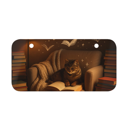 Whimsical Reading Haven - Mini License Plate