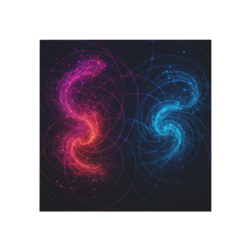 Entangled Dimensions - Square Magnet