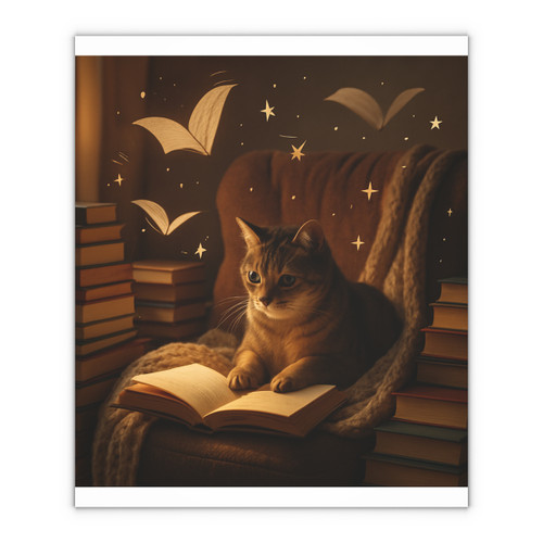 Whimsical Reading Haven - Gift Wrapping Paper Sheets, 1pc