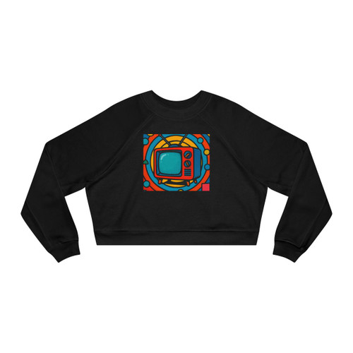Retro Revolution - Women's Cropped Fleece Pullover