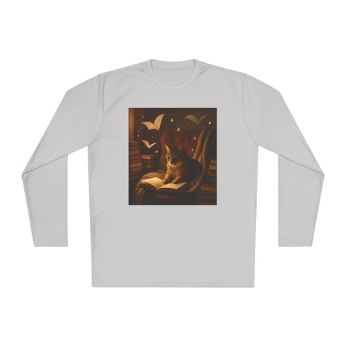 Whimsical Reading Haven - Unisex Lightweight Long Sleeve Tee