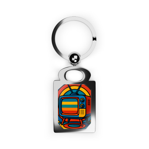 Retro Revolution - Rectangle Photo Keyring