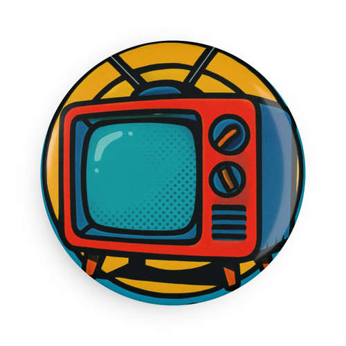 Retro Revolution - Button Magnet, Round (1 & 10 pcs)