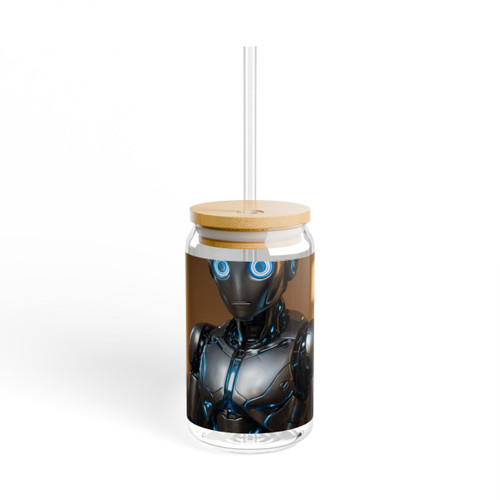 Cybernetic Companion - Sipper Glass, 16oz