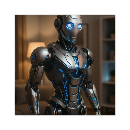 Cybernetic Companion - Square Stickers, Indoor\Outdoor