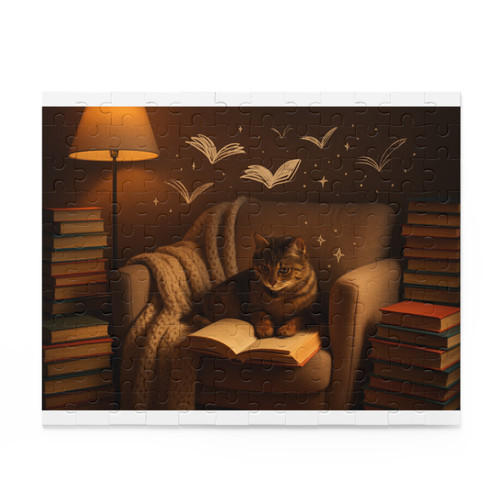 Whimsical Reading Haven - Puzzle (120, 252, 500-Piece)