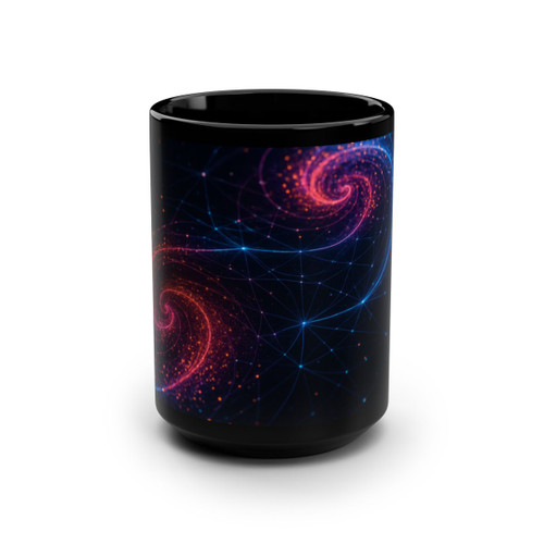 Entangled Dimensions - Black Mug, 15oz