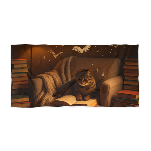 Whimsical Reading Haven - Beach Towel