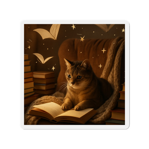 Whimsical Reading Haven - Die-Cut Magnets