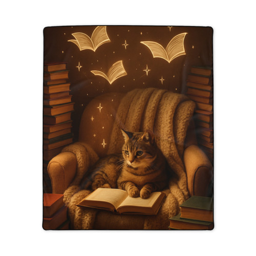 Whimsical Reading Haven - Polyester Blanket