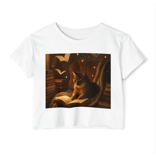 Whimsical Reading Haven - Women's Festival Crop Top