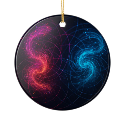 Entangled Dimensions - Ceramic Ornaments (2-Side Print)