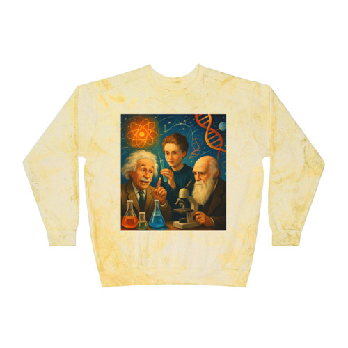 Curiosity Unleashed - Unisex Color Blast Crewneck Sweatshirt