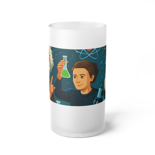Curiosity Unleashed - Frosted Glass Beer Mug