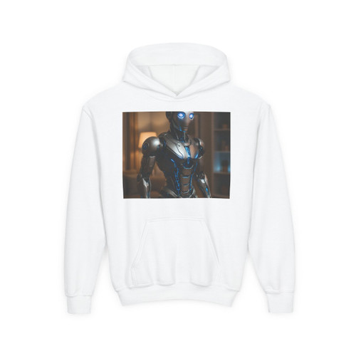 Cybernetic Companion - Youth Heavy Blend Hooded Sweatshirt