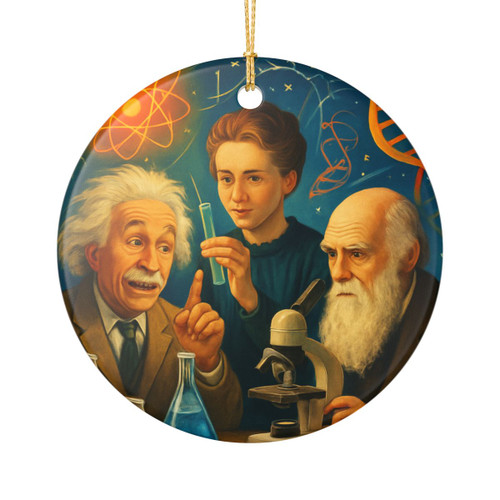 Curiosity Unleashed - Ceramic Decoration Ornament, (1pc)