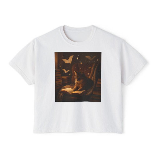 Whimsical Reading Haven - Women's Boxy Tee